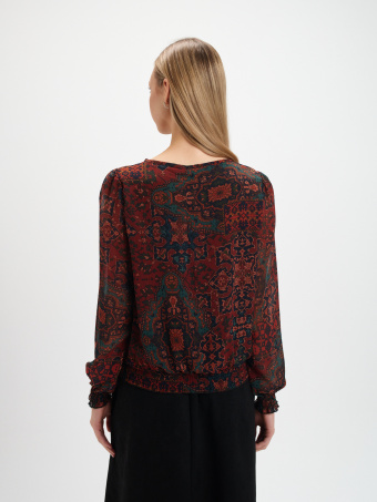 Bluzka z printem boho 
