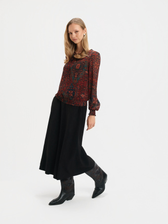 Bluzka z printem boho 