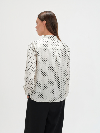 Elegancka koszula w groszki 