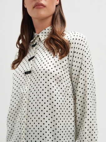 Elegancka koszula w groszki 