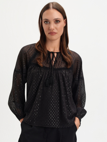 Czarna bluzka plumeti 