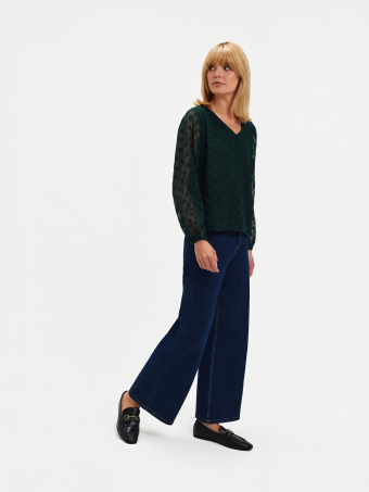 Ciemnozielona bluzka plumeti 