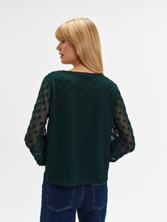 Ciemnozielona bluzka plumeti 