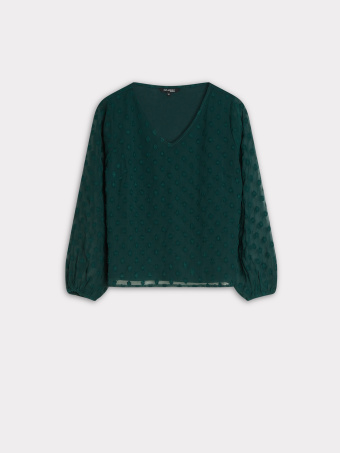 Ciemnozielona bluzka plumeti 