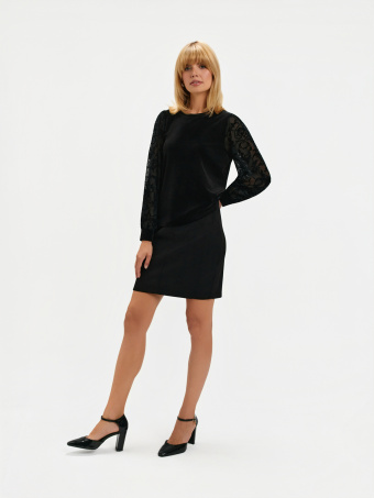 Czarna casualowa bluza 