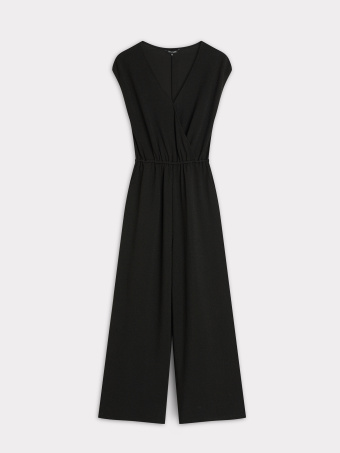 Czarny kombinezon z błyskiem 