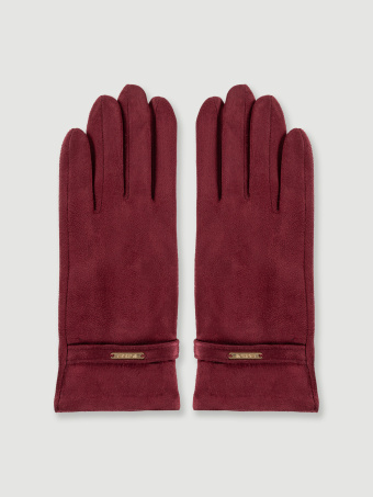 Eleganckie rękawiczki burgundowe