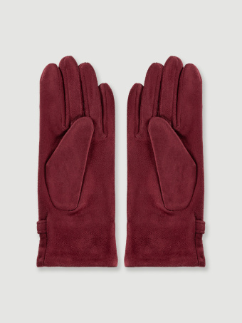 Eleganckie rękawiczki burgundowe