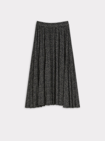 Plisowana spódnica w groszki 