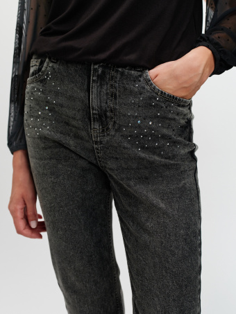 Szare jeansy slim fit 