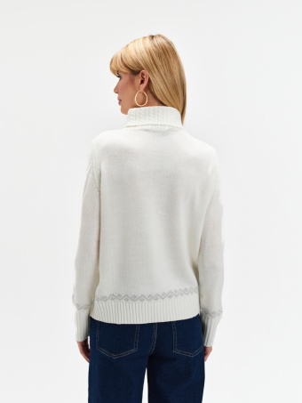 Miękki sweter z golfem 