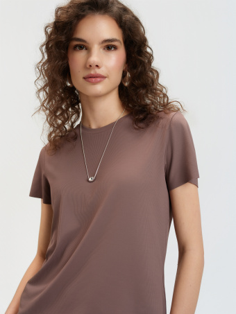 Top w odcieniu coffee 