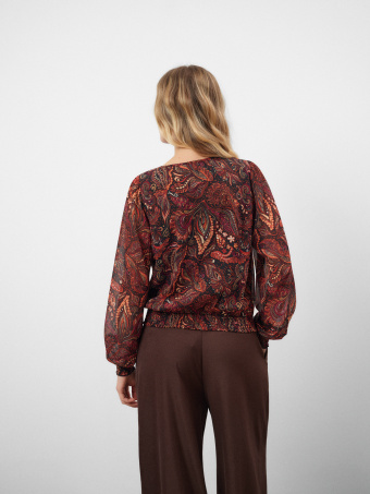 Bluzka z printem paisley 