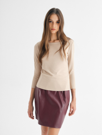Longsleeve w kolorze beżowym 