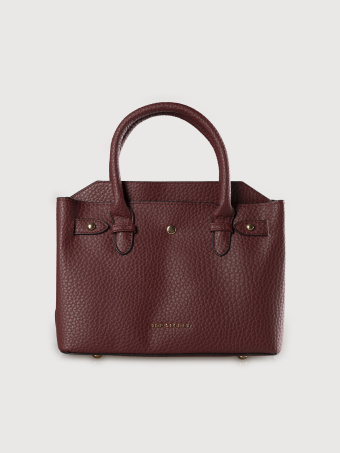 Bordowa torebka shopper 