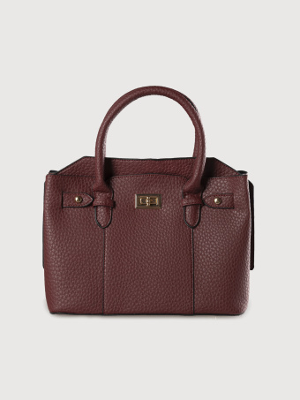 Bordowa torebka shopper 