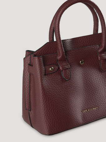 Bordowa torebka shopper 