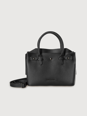 Czarna torebka typu shopper 