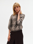 Bluza w kratę z krótkim rękawem