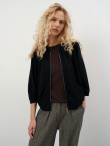 Czarna kurtka typu bomber