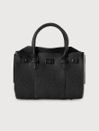 Czarna torebka typu shopper 
