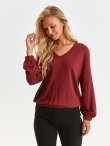 Bluza nierozpinana z dekoltem w serek