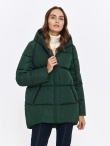 Zielona ocieplana kurtka damska
