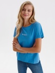 Bawełniany t-shirt damski z napisem