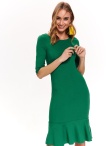 Sukienka dzianinowa z falbaną