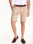 Szorty męskie klasyczne z gładkiej tkaniny