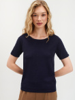 Granatowy sweter basic 