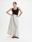 Biała spódnica maxi 