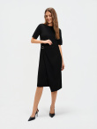 Czarna sukienka z węzłem 