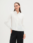 Biała koszula z biżuteryjnymi guzikami 