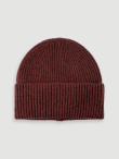 Burgundowa czapka beanie 