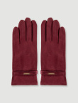 Eleganckie rękawiczki burgundowe