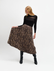 Trapezowa spódnica w zwięrzęcy print 