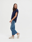 Jeansy flare z wysokim stanem 