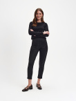 Czarne eleganckie legginsy 
