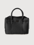 Czarna torebka typu shopper 