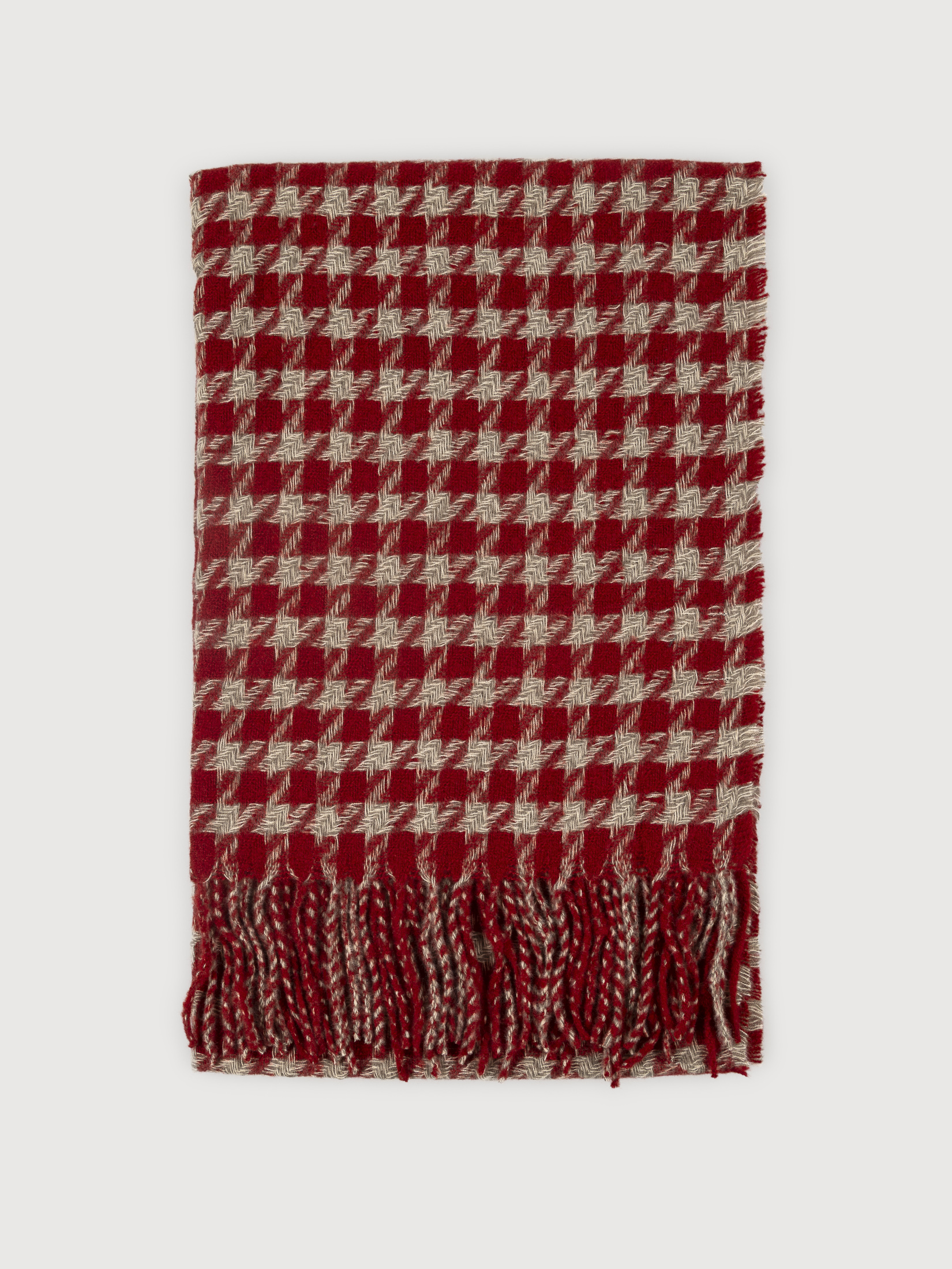 Szalik w czerwoną pepitkę 