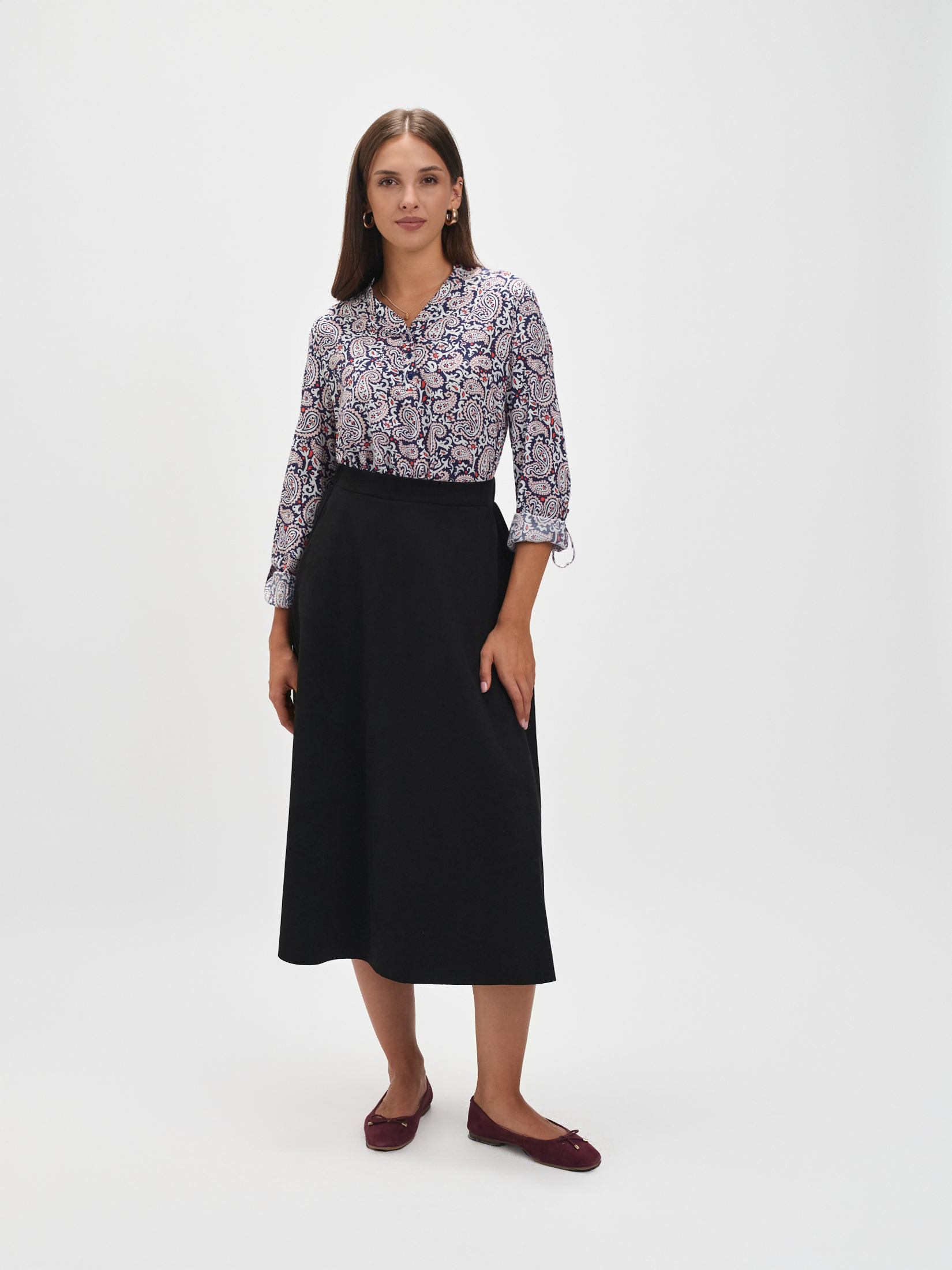 Elegancka wzorzysta bluzka 