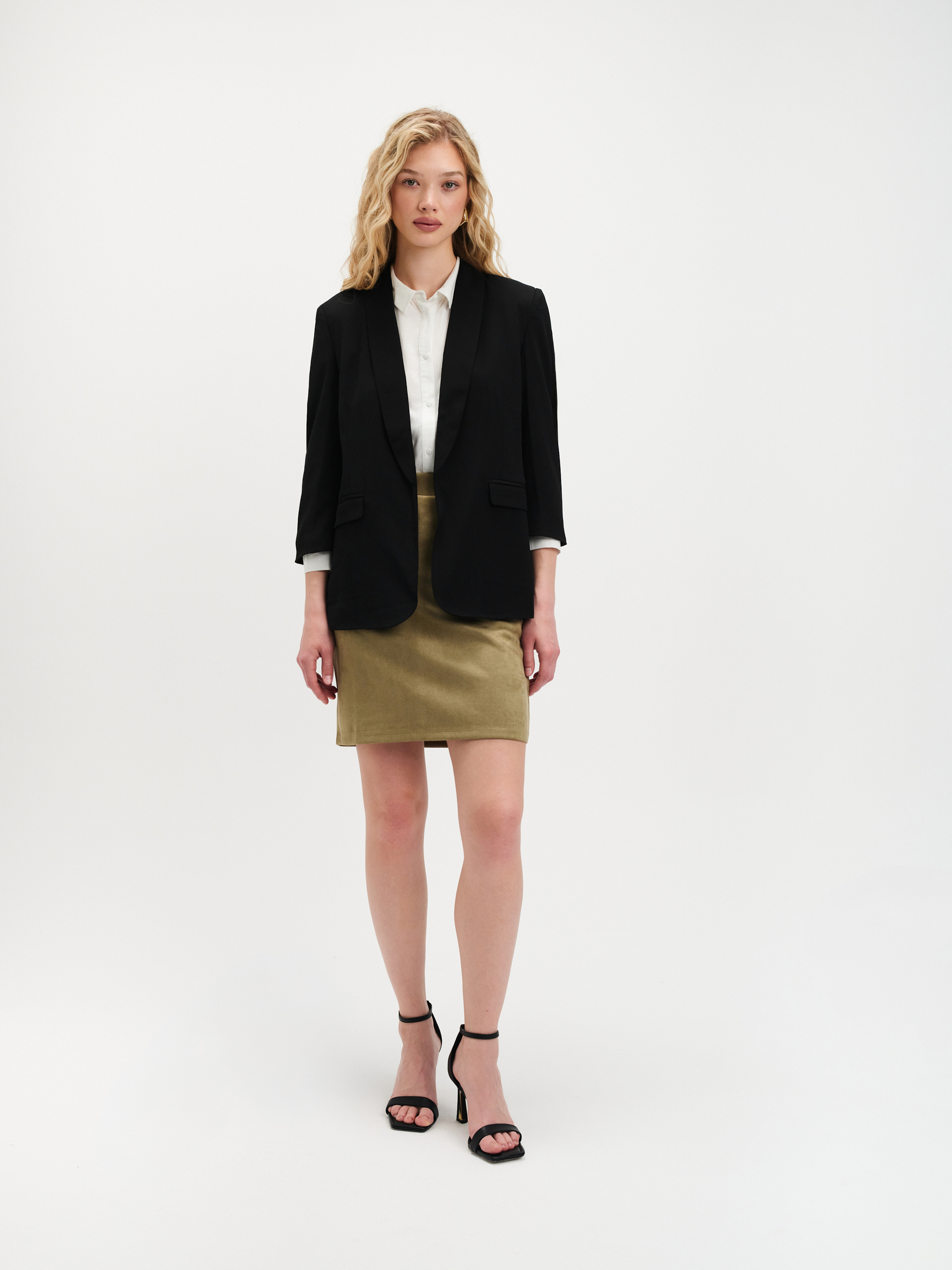 Mini spódniczka w kolorze khaki 