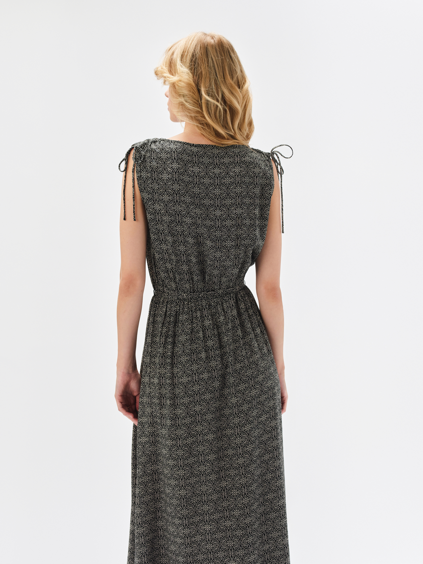 Sukienka maxi z printem 