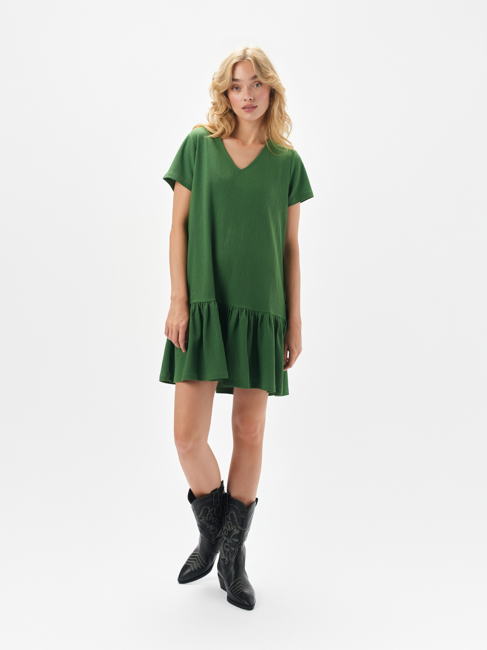 Zielona mini sukienka 