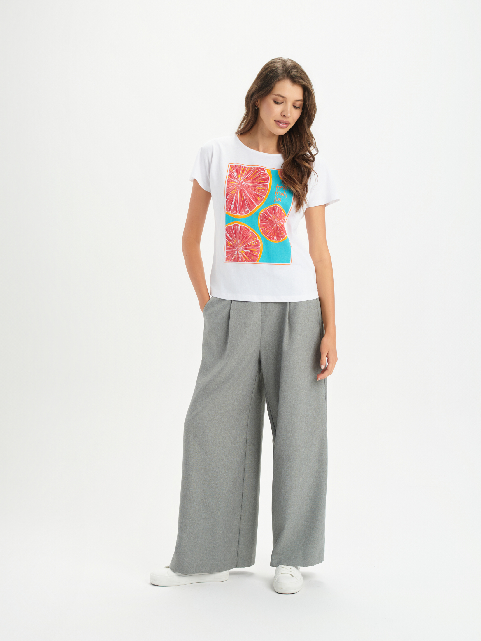 T-shirt z owocowym nadrukiem, Top Secret