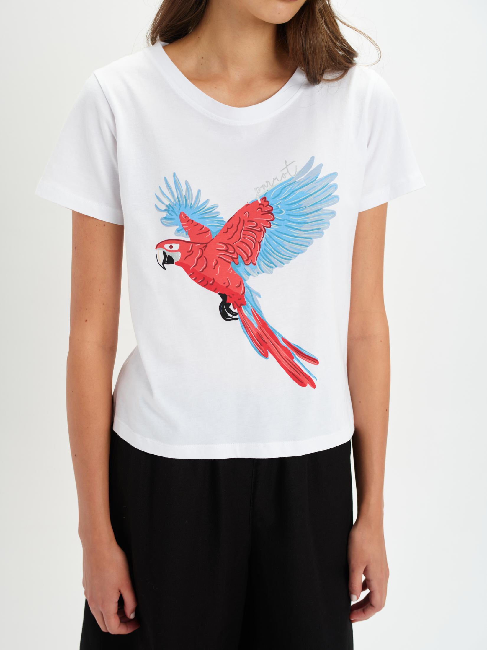 T-shirt regular z nadrukiem 