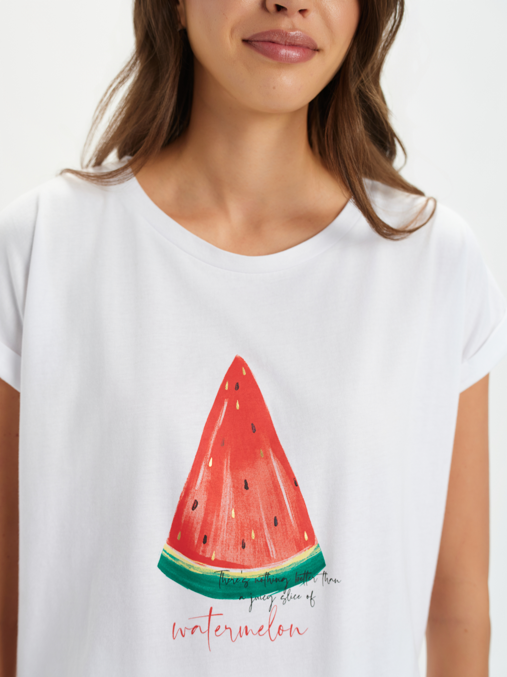 T-shirt z barwnym motywem, Top Secret