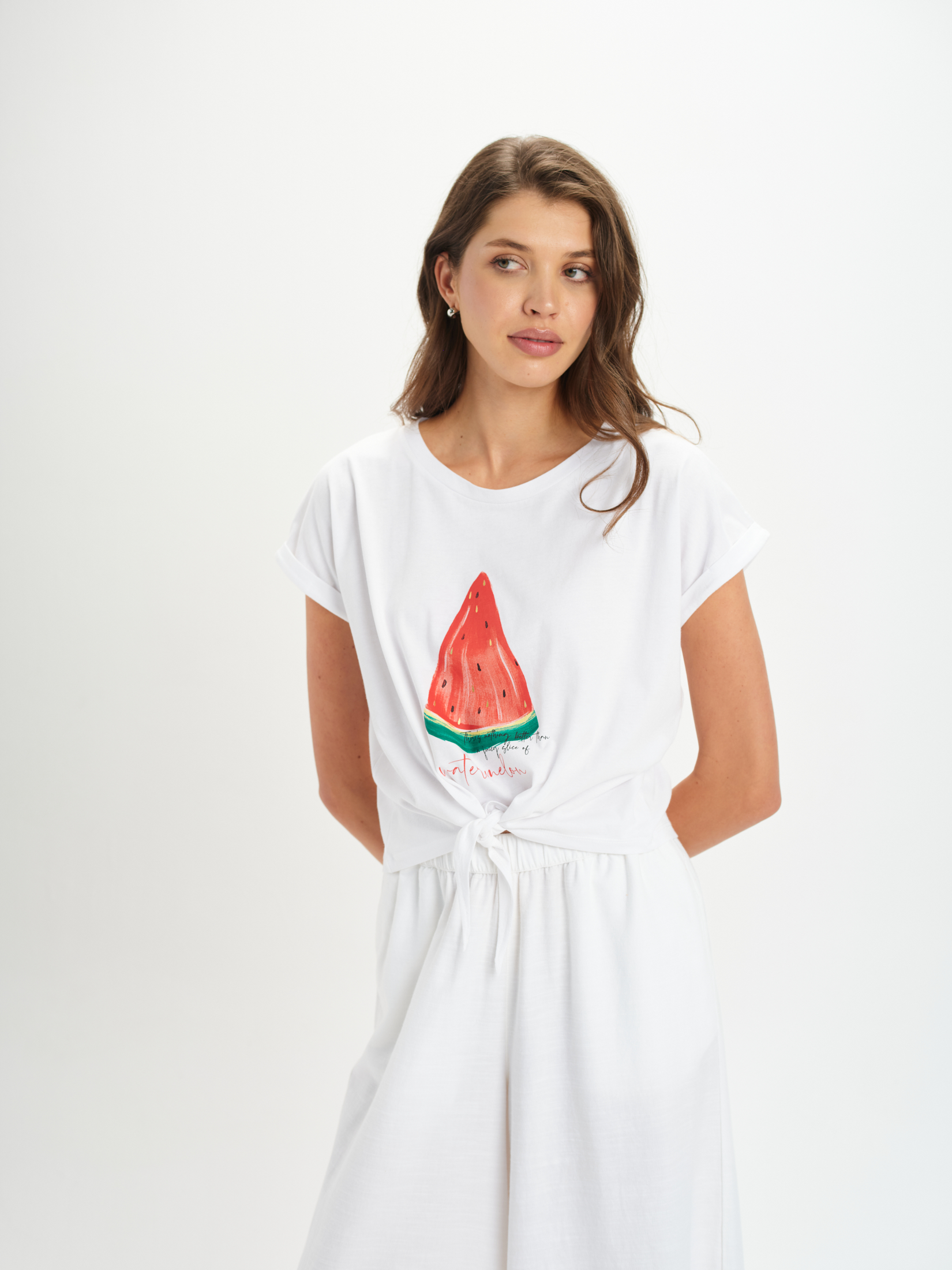 T-shirt z barwnym motywem, Top Secret