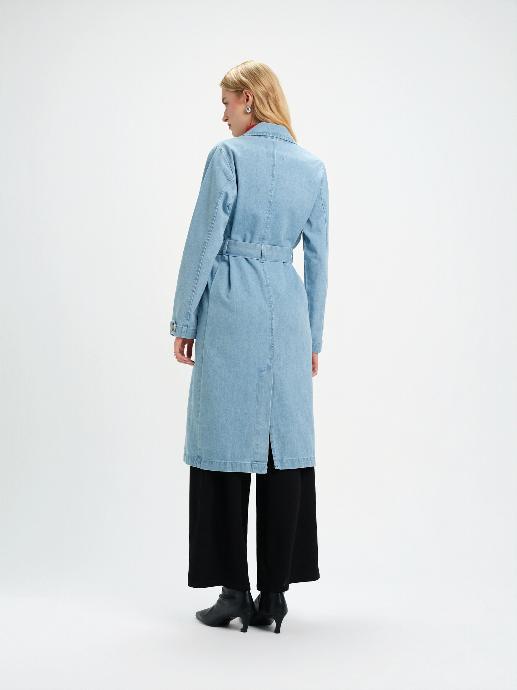 Płaszcz damski jeans 